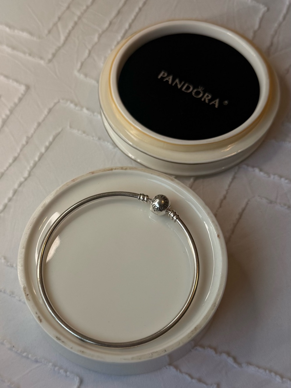 Pandora Classic Sterling Silver Bangle | Approx. 19 cm
